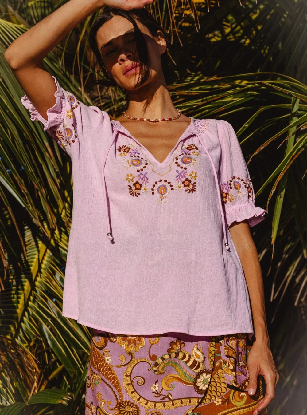 Bella Blouse - Petal