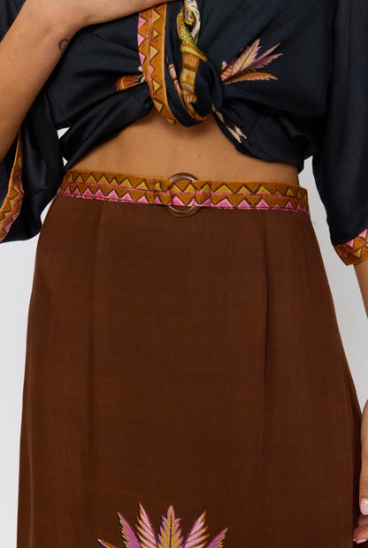 Abigail Maxi Skirt - Safari