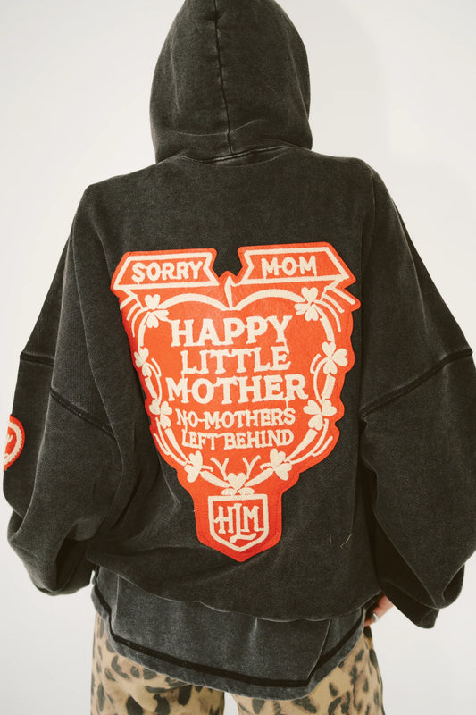 Sorry Mom Hoodie - Vintage black