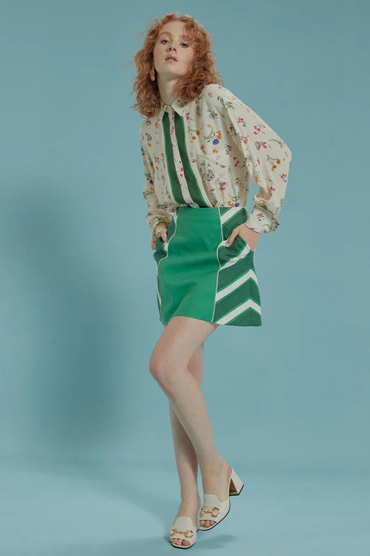 Bettina Stripe Mini Skirt