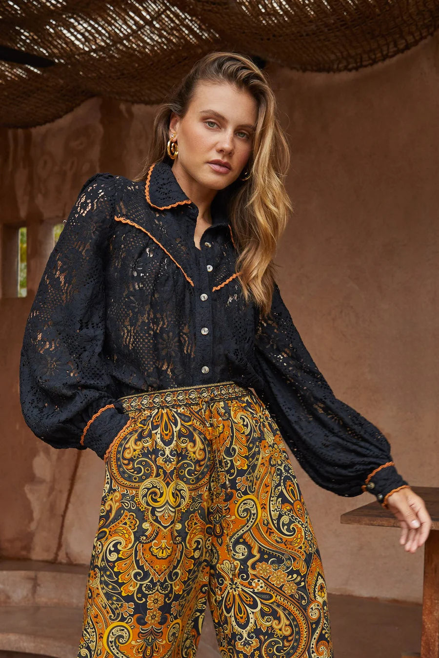 Adriana Blouse -Raven
