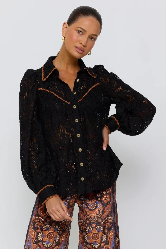 Adriana Blouse -Raven