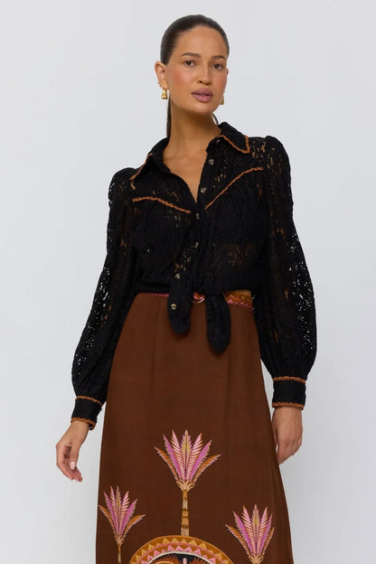 Adriana Blouse -Raven