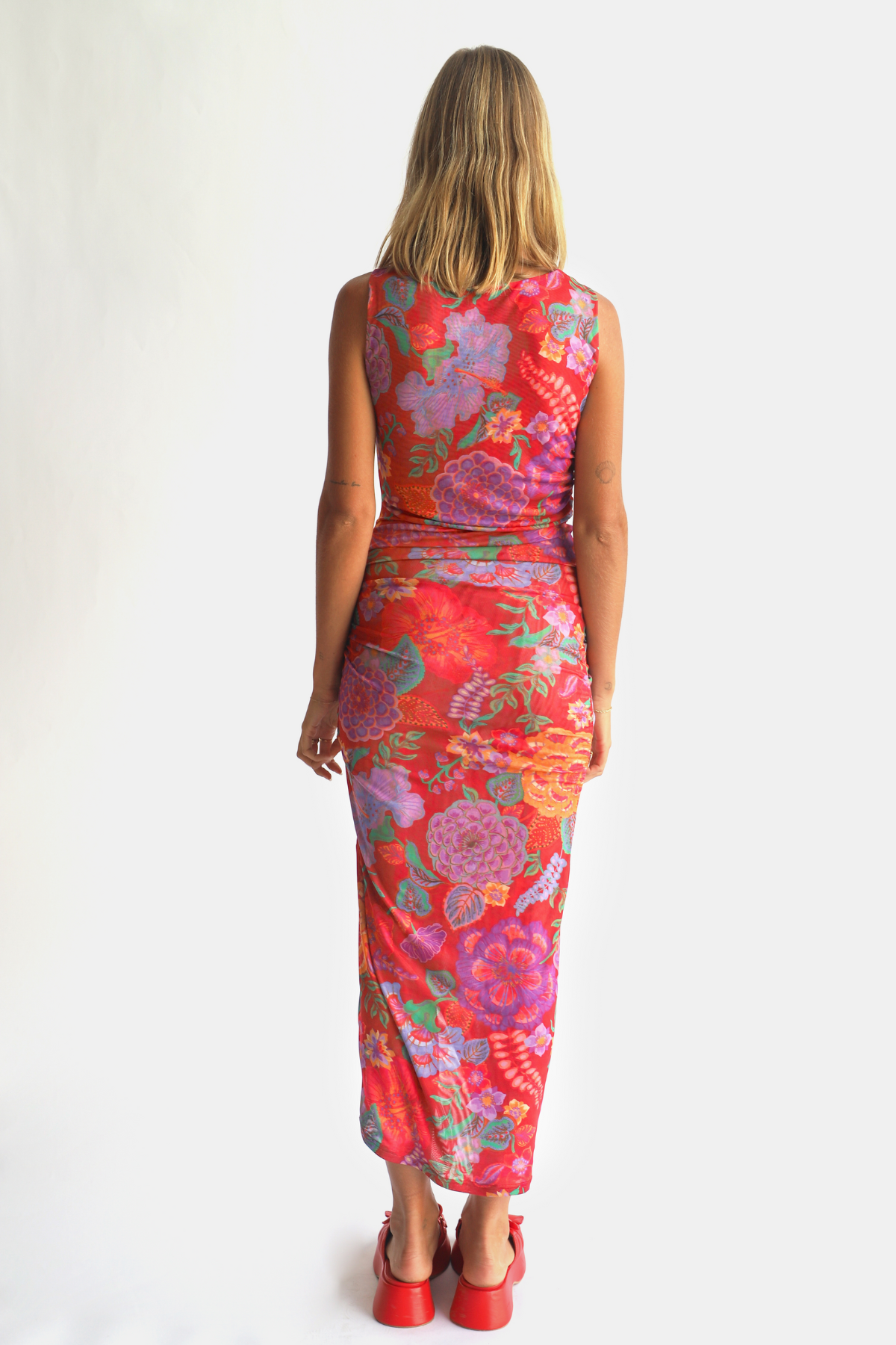 Tullah Midi Dress - Royal Rouge
