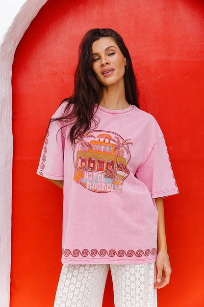 Hotel Magnolia Tee - Pink