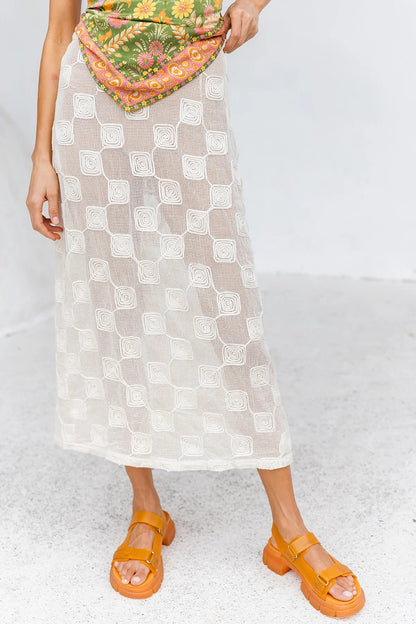 Monty Skirt - Blanc