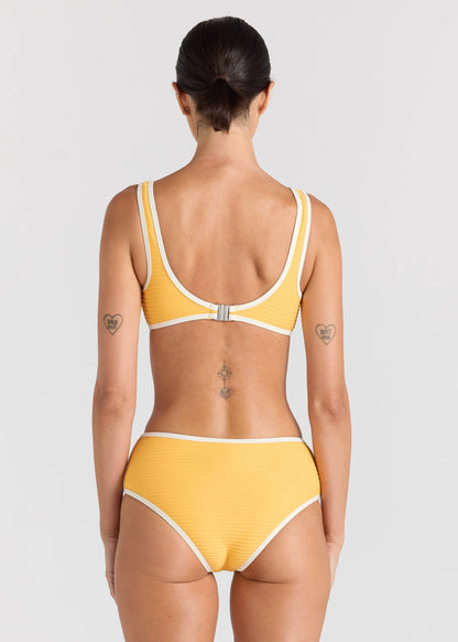 Poolside Scoop Side Bikini Bottom - Sunshine