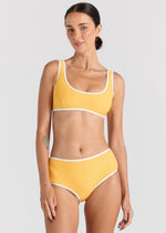 Poolside Crop Bikini Top - Sunshine