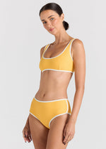Poolside Crop Bikini Top - Sunshine