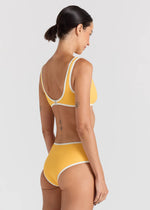 Poolside Crop Bikini Top - Sunshine