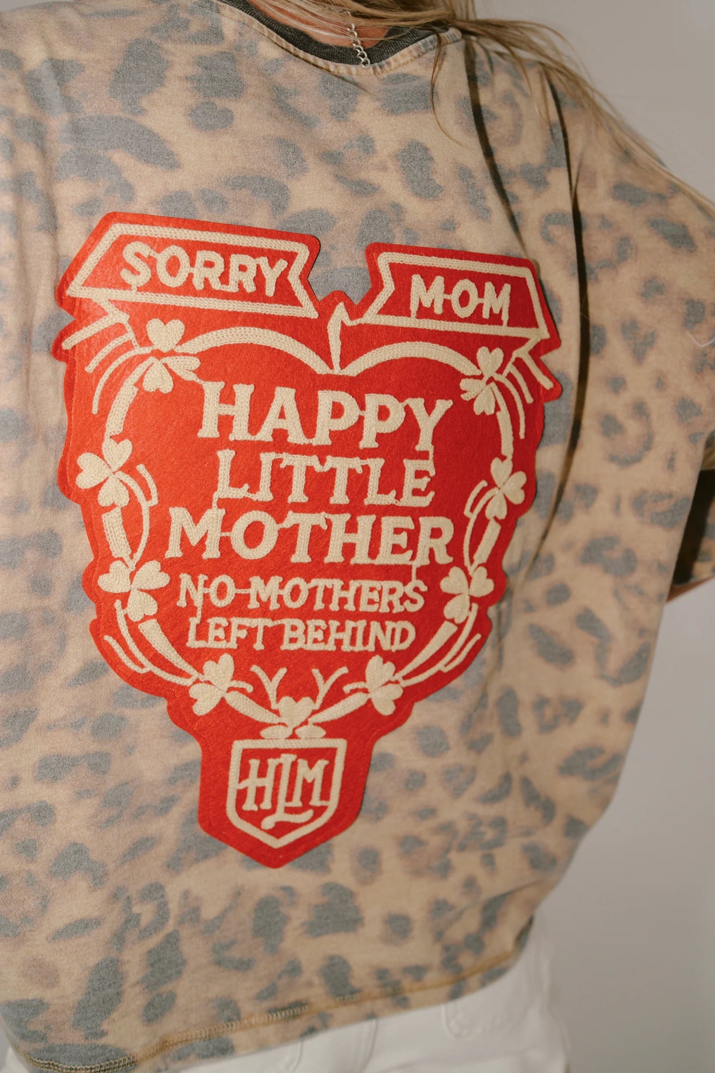 Sorry Mom Tee - Leopard