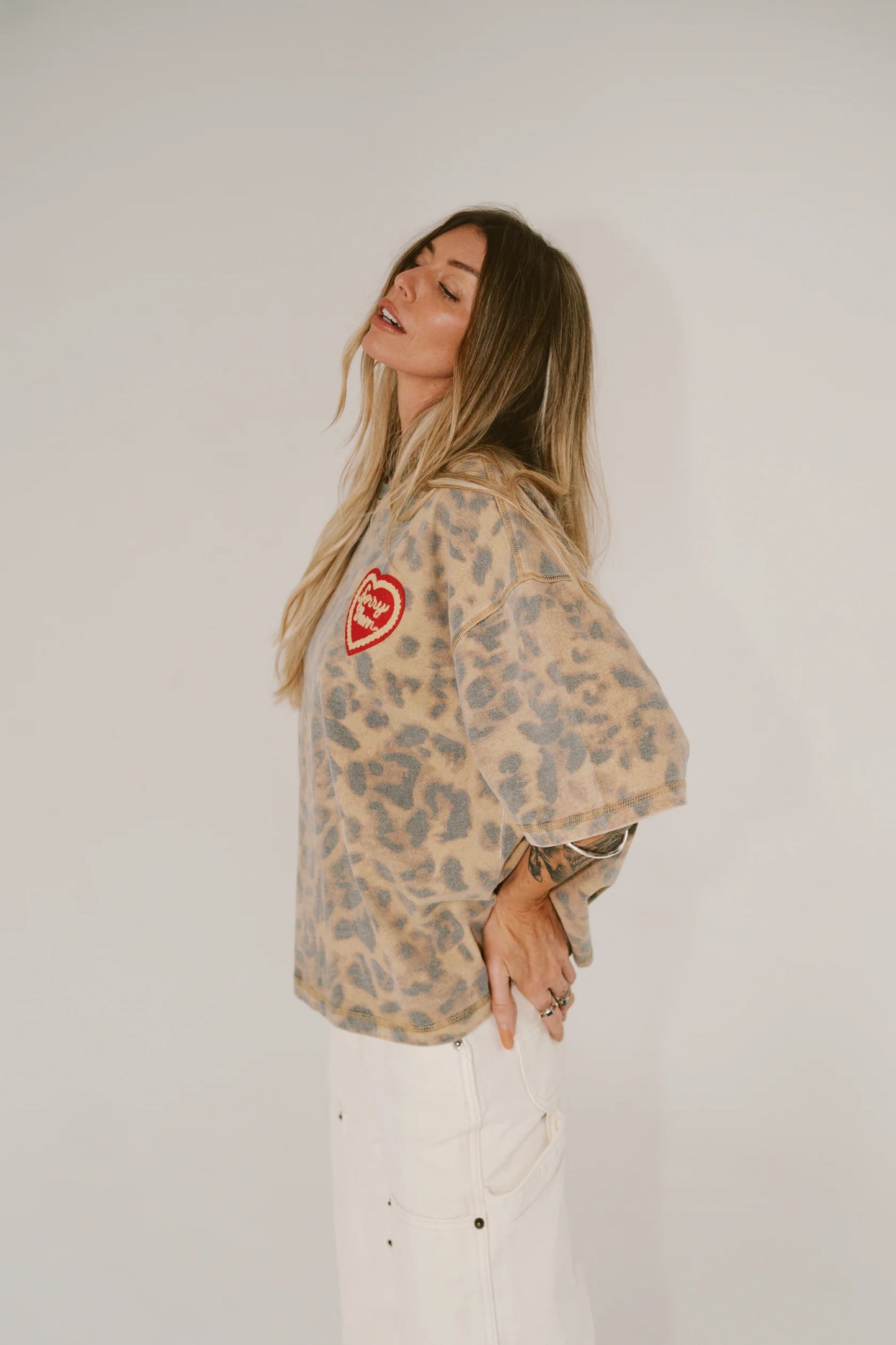 Sorry Mom Tee - Leopard