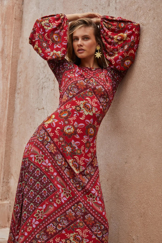 Quartz Gown - Pomegranate