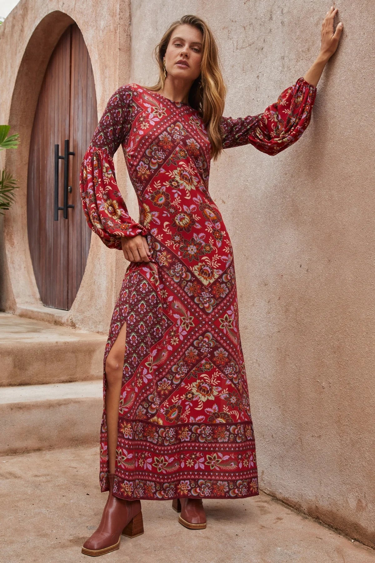 Quartz Gown - Pomegranate
