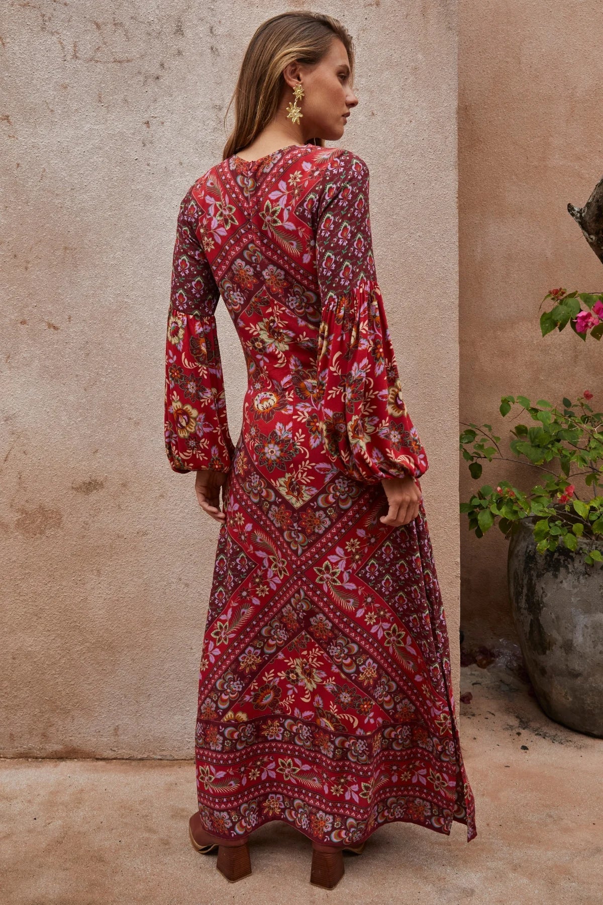 Quartz Gown - Pomegranate