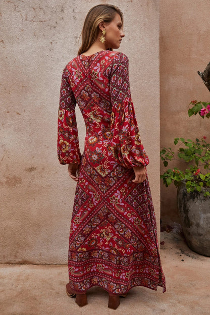 Quartz Gown - Pomegranate
