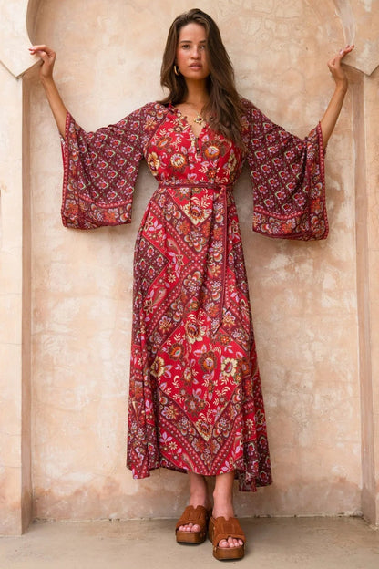 Dreamweaver Gown - Pomegranate