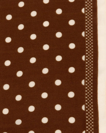 Scarf - Brown/White