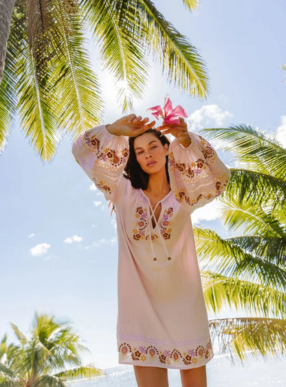 Iris Mini Dress - Petal