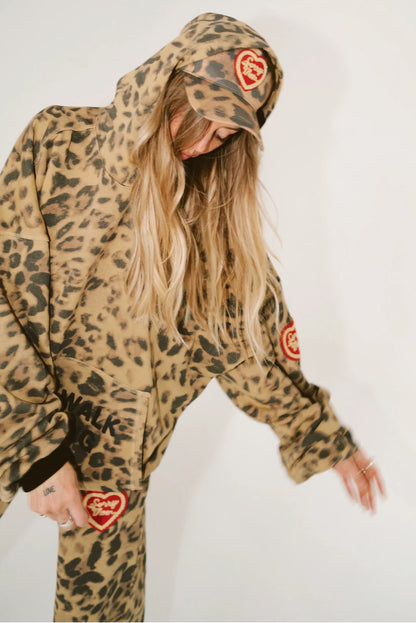 Sorry Mum Hoodie - Leopard