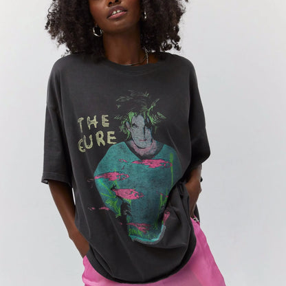 The Cure Beach Party Tour O/S Tee - Pigment Black