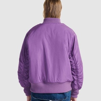 Jessie Oversized Bomber - Meadow Violet