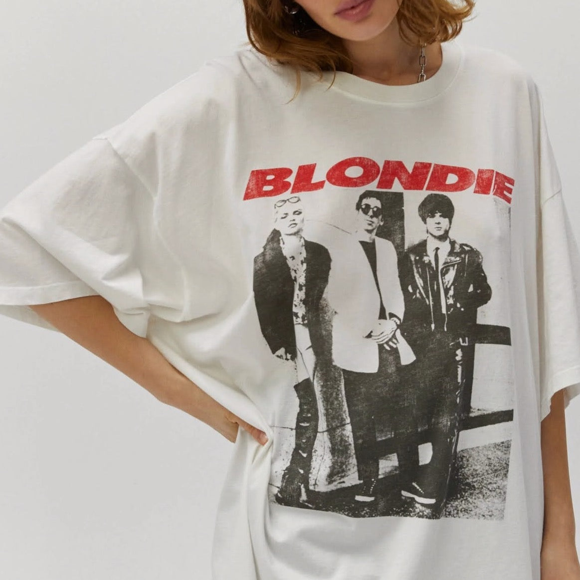 Blondie Self Titled Tee - Vintage White
