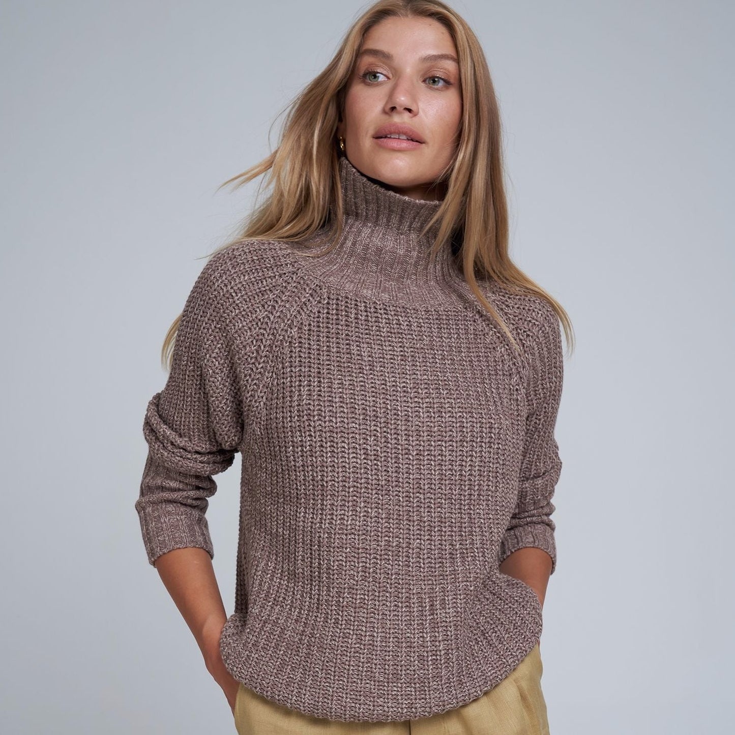 Luxembourg Knit - Mocca with Crème