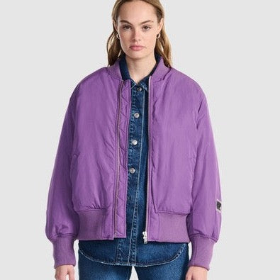 Jessie Oversized Bomber - Meadow Violet