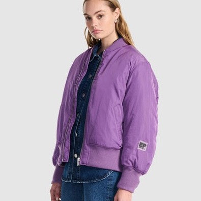 Jessie Oversized Bomber - Meadow Violet