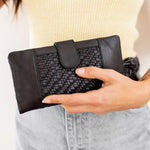 Cove Woven Wallet - Noir