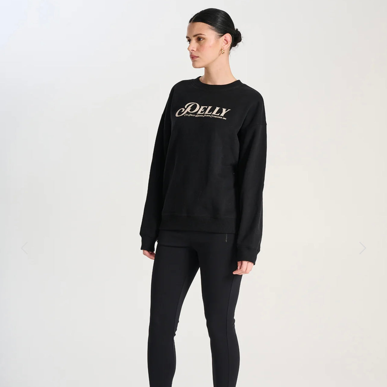 Vintage Pelly Script Sweater - Washed Black
