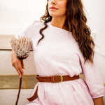 Chloe Belt - Caramel Suede