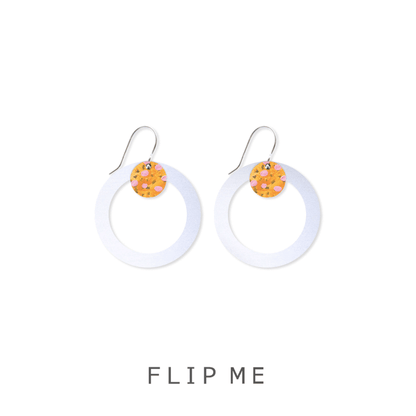 Morgan Jamieson Layered Small Circle Outline Drop Earrings