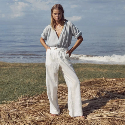 Day Linen Pant - Ivory