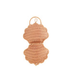 Shell Rattan Bag - Rose