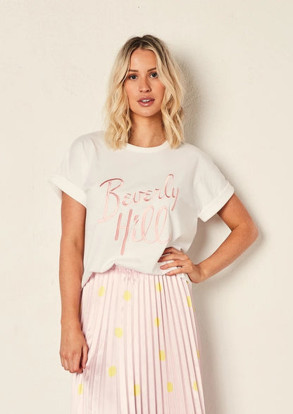 Relaxed Tee - White / Beverly Hills