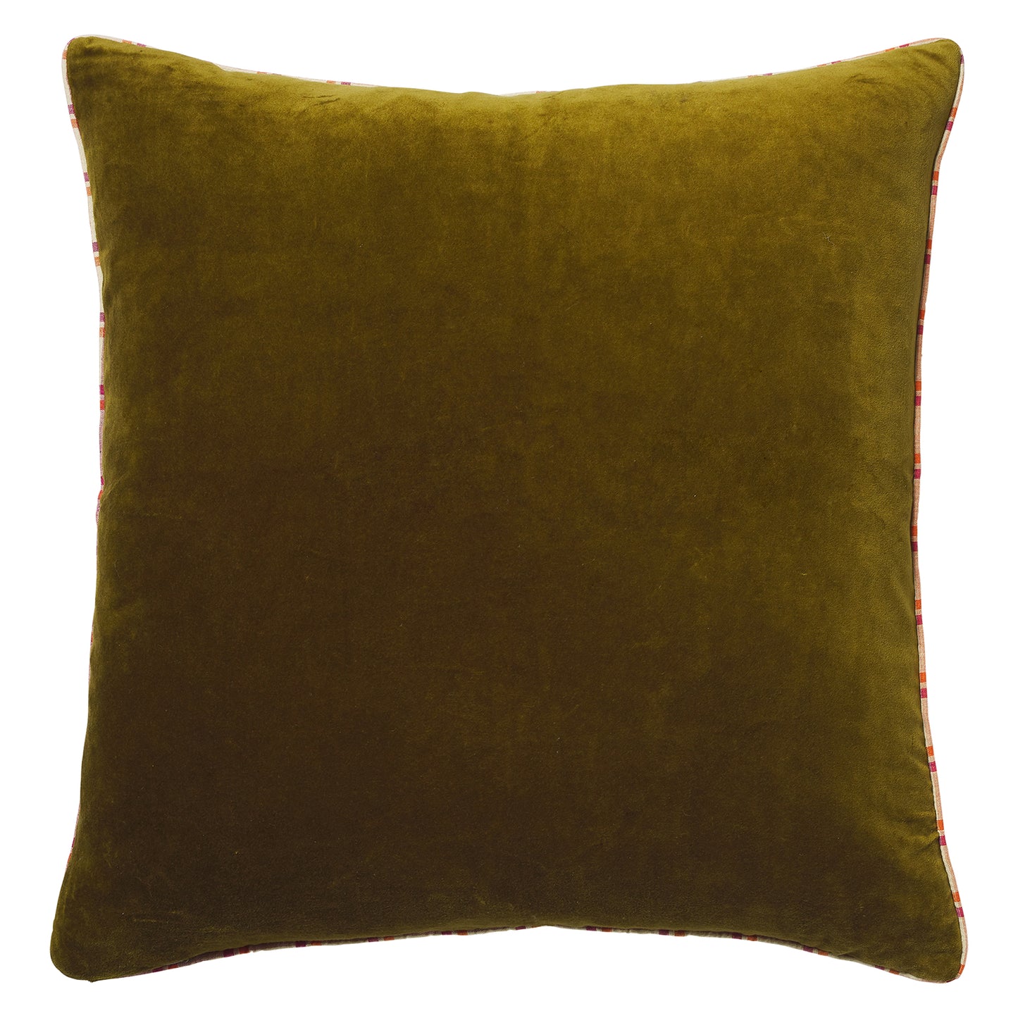 Gillian Velvet Cushion - Kelp