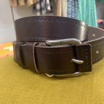 Utilitaire Vintage Chocolate Leather Belt