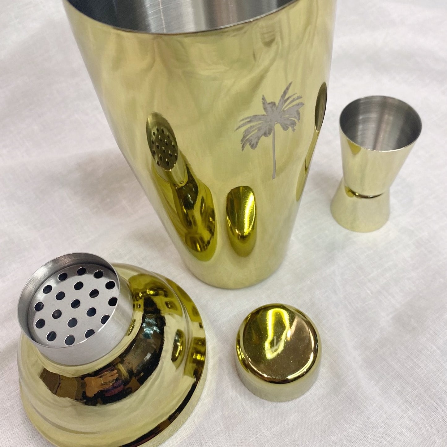 Gold Palm Cocktail Shaker