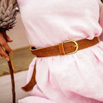 Chloe Belt - Caramel Suede