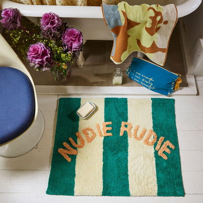 Didcot Nudie Rudie Bath Mat - Teal