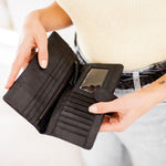 Cove Woven Wallet - Noir