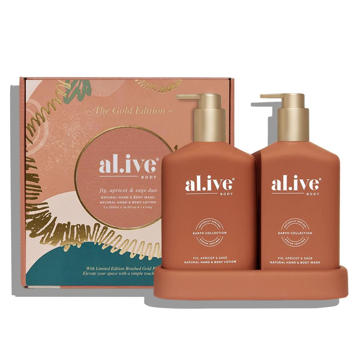 Wash & Lotion Duo + Tray - Fig, Apricot & Sage
