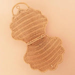 Shell Rattan Bag - Rose