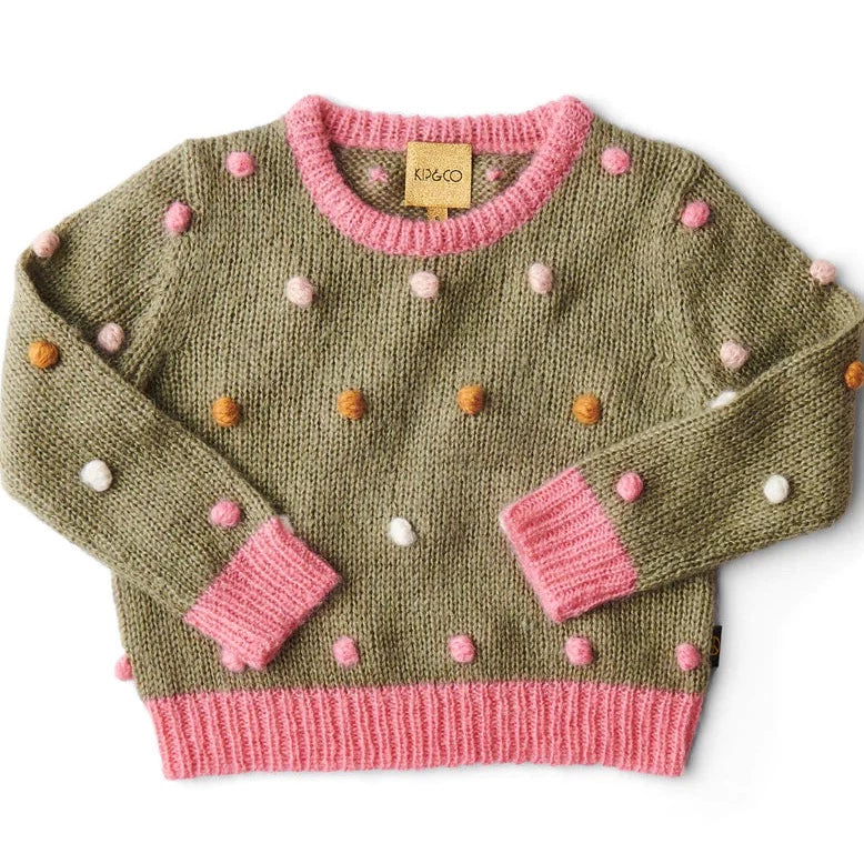 Dotty Spotty Kids Knit Sweater