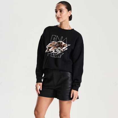 Tigers Eye Sweatshirt - Washed Black