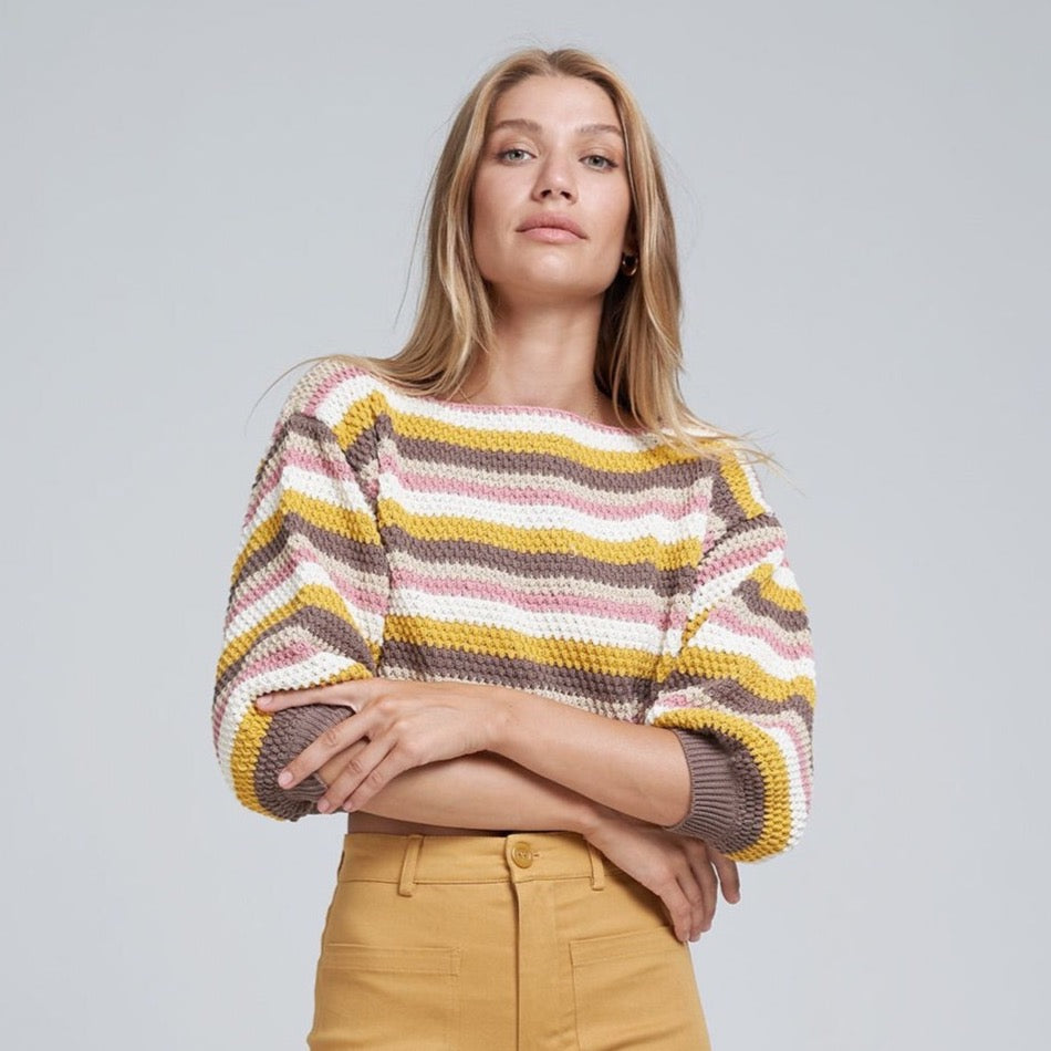 Rainbow Knit Top - Sunset Vibe