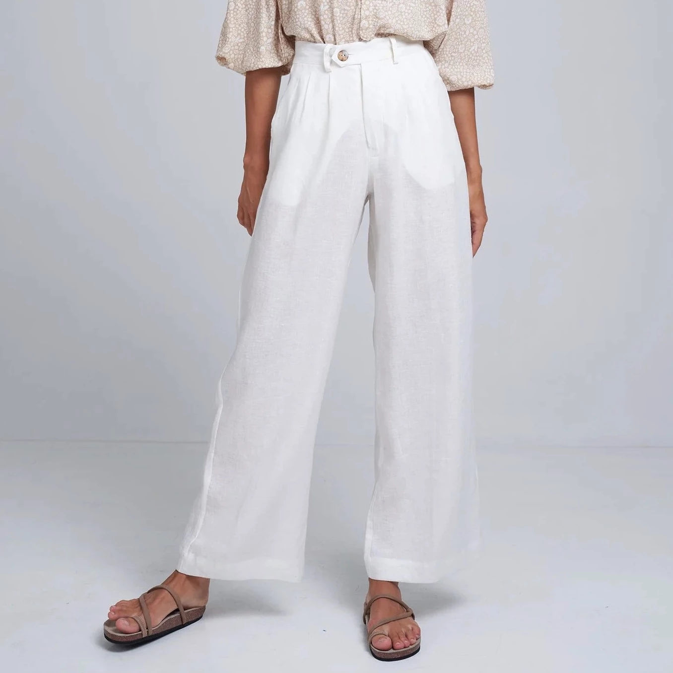 Day Linen Pant - Ivory